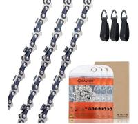 Pack de 3 chaînes de scie 3/8 pouces LP pour rail de 35 cm 52 maillons d'entraînement,1.3 mm Compatible avec Husqvarna, Dolmar