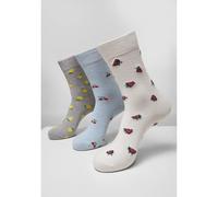 Pack de 3 chaussettes Urban Classics recycled yarn fruit Gris 39/42