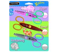 Pack de 3 ciseaux cranteurs Kidzors¿ Animaux du zoo Fiskars
