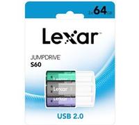 Pack de 3 Clés USB 2.0 Lexar Jumpdrive 64 Go S60 G