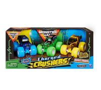 Pack de 3 concasseurs charg s Monster Jam (Grave Digger Son-Uva Digger et Earth Shaker) chelle 1:64
