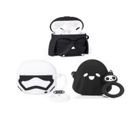 Pack de 3 coques pour AirPods Pro 1ère/2ème génération, XMBYGY, coque de protection en silicone pour écouteurs avec design de peau mignon et drôle, avec porte-clés