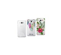 Pack de 3 Coques souples et résistantes anti choc avec impression gravée durable pour Samsung J3 2016 (J310)