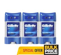 Pack de 3 déodorants Gillette Cool Wave Gel puissant 48H protection contre la...