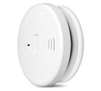 Pack de 3 Détecteurs de Fumée avec Bouton d'Arrêt et Alarme 85dB Blanc