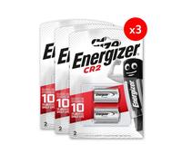 Pack de 3 - Energizer Pile Lithium CR2, pack de 2 Piles