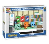 Pack de 3 figurines Pop Moments Deluxe Pokémon Bulbasaur Charmander et Squirtle