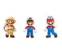 Pack de 3 Figurines - JAKKS PACIFIC - Super Mario Bros : Mario - 10 cm