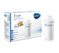 Cartouches filtrantes BRITA Classic - Pack de 3 - Réduction de tartre, chlore et impuretés - Blanc
