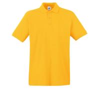Pack De 3 Fruit of the Loom 100% Coton Premium Polo T-Shirt Haut S-3XL