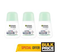 Garnier Men Mineral Action Control+ 72H Roll-On Déodorant 3-Pack Meilleure Offre