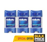 Pack de 3 gel déodorant Gillette Power Rush 48H bloqueur d'odeurs protection ...