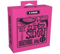 Pack de 3 jeux de cordes Ernie Ball Super Slinky Nickel - 09/42