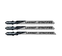 Wolfcraft Lames pour scie sauteuse Assortiment G – 3 lames, queue en T, spéciales stratifié