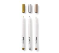 Cricut Permanent markers 1.0mm, 3er Set de broches or, argent, cuivre