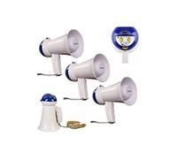 Pack de 3 Megaphones Party Megacup compacts avec Lanière - Chants - Supporter - Club - Manifestation - EVJF - Stade