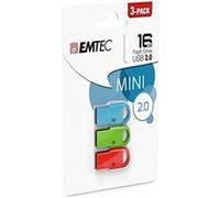 Pack de 3 mini clés USB 2.0 Emtec D250 16 Go G