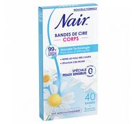 Pack De 3 - Nair - Bandes De Cire Froide Corps Spéciale Peaux Sensibles À L'extrait De Camomille