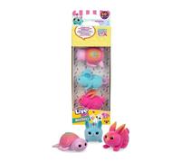 Pack de 3 Needees Série 2 Little Live Pets Figurines interactives de poche Multicolore