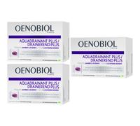 Pack De 3 Oenobiol Aquadrainant Plus Complément Alimentaire Cuisses Et Jambes Minces 45 Capsules