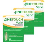 Pack de 3 OneTouch Verio Bandelettes Réactives 50 Pièces