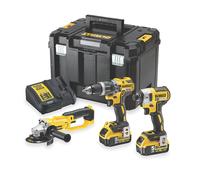 Pack de 3 outils sans fil DeWalt 18V Li-ion XR 2 x 5Ah