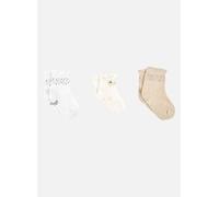 Pack de 3 paires de chaussettes en maille unie blanc 19/22