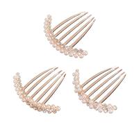 Pack De 3 Peignes À Cheveux En Perles, Accessoires Pour Cheveux Élés, Accessoires Pour Cheveux En Strass, Accessoires Pour Cheveux Étincelants, Accessoires Pour Cheveux, Bijoux Pour Femmes