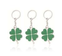 Pack De 3 Pendentifs Trèfle À Quatre Feuilles, Porte-Clés en Acier Inoxydable, Porte-Clés Cadeaux, Porte-Clés Créatifs, Porte-Clés Décoratifs