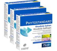 Pack de 3 PiLeJe Phytostandard De Rhodiole Et Safran Stress Émotionnel 30 Comprimés