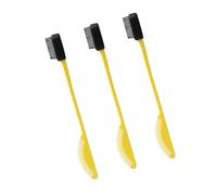 Pack De 3 Pinceaux Maquillage À Deux Buts Bordés Peignes Pour Le Flywaways Et Application Précise Avec La Statistique La Poignée Ergonomique