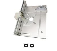 Pack de 3 plaques d'insertion pour table de défonceuse en aluminium pour défonceuse avec embase chanfreinée, plaque d'insertion pour table de défonceuse, plaque d'insertion pour défonceuse pour