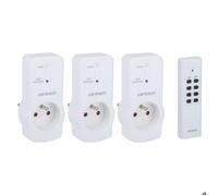 Zenitech – Prises télécommandées – Pack de 3 – Blanc