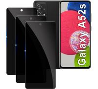 Pack De 3 Protecteurs D'écran En Verre Trempé Anti-Espion Pour Samsung Galaxy A52s ¿ 9h Anti-Rayures, Anti-Traces, Haute Sensibilité, Compatible Coque Et Déverrouillage Facial