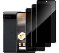 Pack De 3 Protections D'écran Confidentialité Pour Google Pixel 6a - Verre Trempé 9h Anti-Rayures, Full Cover, Compatible Coques