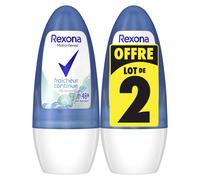 Pack De 3 - Rexona Déodorant Femme Bille Fraicheur Continue 50ml Lot De 2