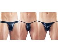 Svenjoyment - ensemble de tanga pour homme - noir (3 pièces) S-L