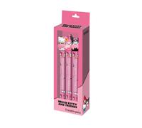 Karactermania Stylos gel effaçables Hello Kitty Mix-pack 3 pièces Rose 9,5 x 23 cm