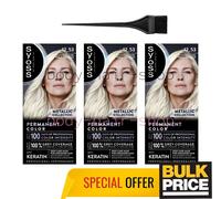 Pack de 3 Syoss 12-53 Platinum Pearl Blond Hair Color Professional...