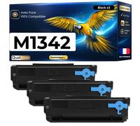 Pack de 3 Toners compatible pour imprimantes Lexmark M1342 XM1342 24B7005 Noir 18000 Pages