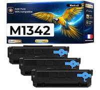 Pack de 3 Toners Compatible pour imprimantes Lexmark M1342 XM1342 24B7005 Noir 18000 Pages Qualitoner