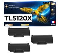 Pack de 3 Toners compatible pour Pantum TL5120X Noir 15 000 Pages
