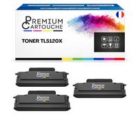 Pack de 3 Toners compatible pour Pantum TL5120X Noir 15 000 Pages