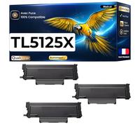 Pack de 3 Toners Compatible pour Pantum TL5125X Noir Qualitoner 15 000 Pages