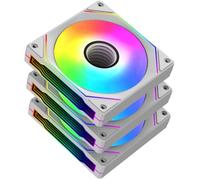 Xigmatek Pack de 3 ventilateurs Infini G20A 120 mm pour boîtier PC Blanc