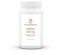 Pack de 3 Vita World Caféine 200mg 3 x 180 comprimés Végétalien/Végétarien Caféine à haute dose Made in Germany