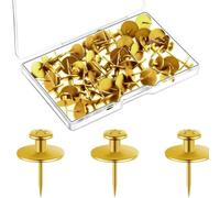 Pack De 30 I Shape Metal Push Pins pour Bureau Bulletin Board Cork Pin Pin Plat Puss Puss pour Les Crochets D'affichage Photo Suspendus