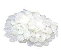 Pack de 300 Pierres Fluorescentes Cailloux Lumineux Blancs pour Jardin, Aquarium, Décoration Extérieure Sécuritaire, Durabilité Longue