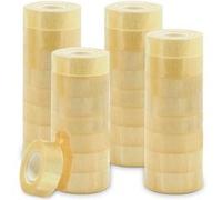 Waytex Pack de 32 Ruban adhésif de bureau transparent brillant haut pouvoir adhésif, largeur 19 mm rouleau de 33m qualité Pro épaisseur 50 microns
