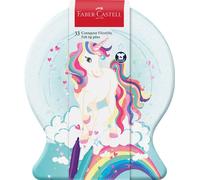 Faber-Castell Set feutres 155544 Connector Licorne, boîte métal, 33 pièces, multicolore
